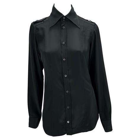 gucci black sheer shirt|black Gucci top.